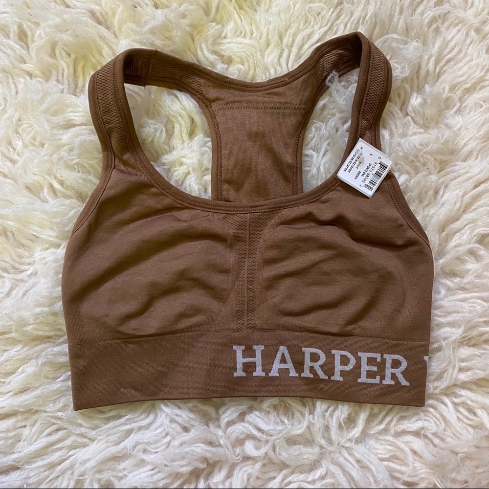 NWT Harper Wilde Sports Bra in Brown